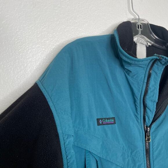 Columbia Mens Jacket Size L Color Block Vintage Long Sleeve Full Zip Pockets - Picture 9 of 12